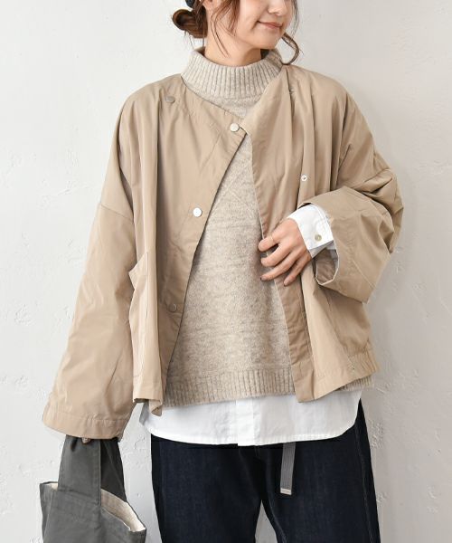 hagumu｜ノーカラーブルゾン [[C-755]][C]