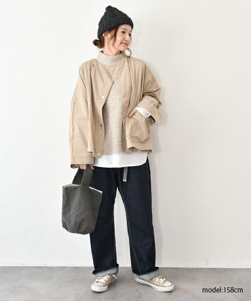 hagumu｜ノーカラーブルゾン [[C-755]][C]