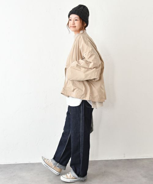 hagumu｜ノーカラーブルゾン [[C-755]][C]