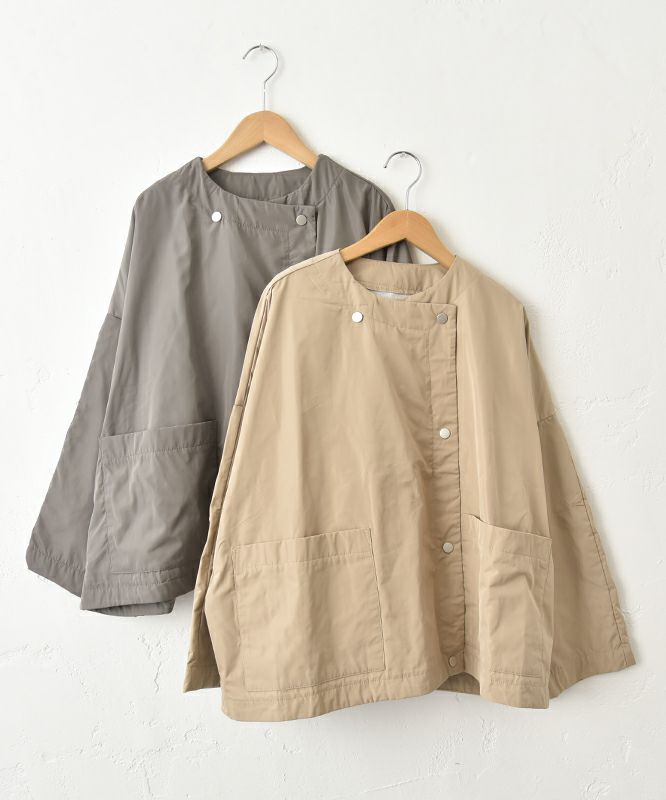  hagumu｜ノーカラーブルゾン [[C-755]][C]