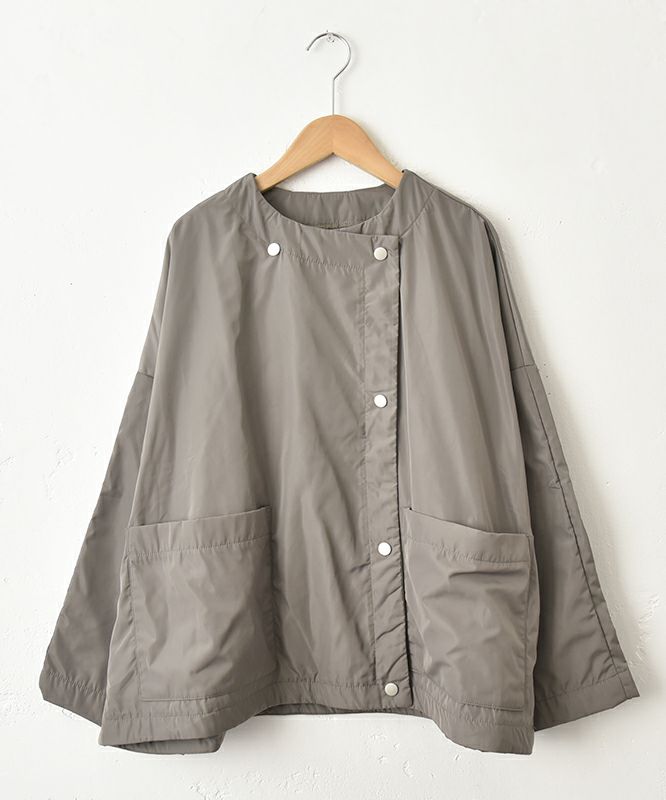  hagumu｜ノーカラーブルゾン [[C-755]][C]