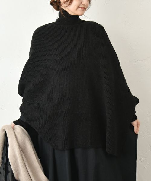 08Mab｜ロールネックポンチョ [[CF-825RT156]][C]