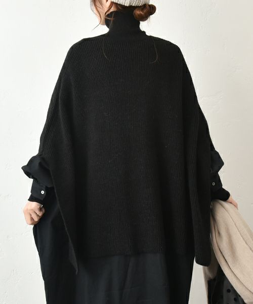 08Mab｜ロールネックポンチョ [[CF-825RT156]][C]