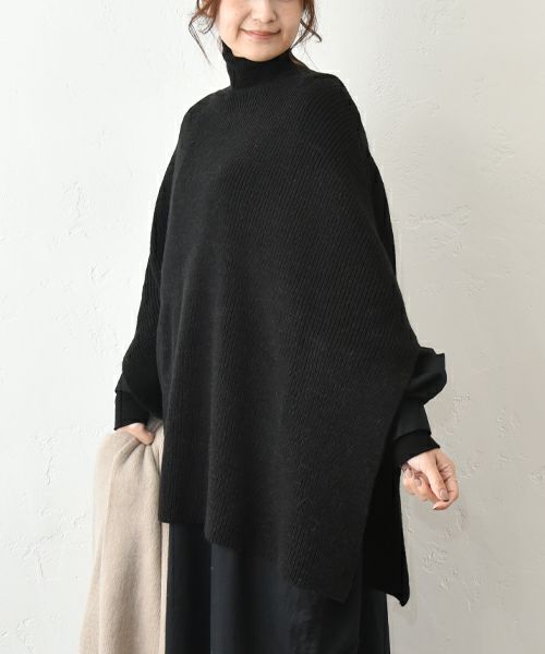 08Mab｜ロールネックポンチョ [[CF-825RT156]][C]