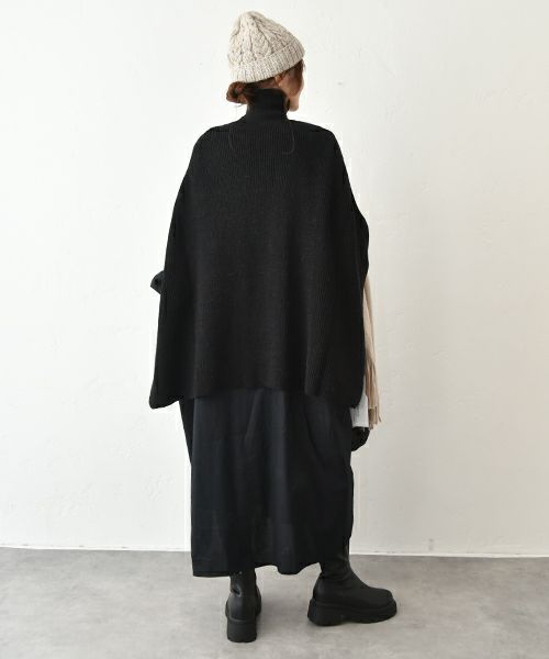 08Mab｜ロールネックポンチョ [[CF-825RT156]][C]