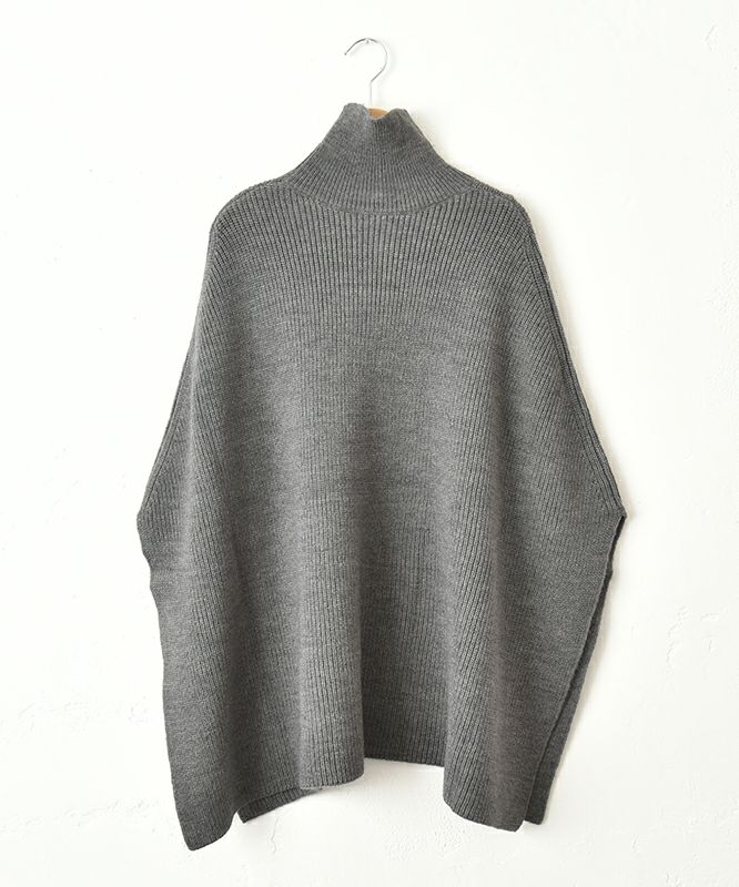  08Mab｜ロールネックポンチョ [[CF-825RT156]][C]