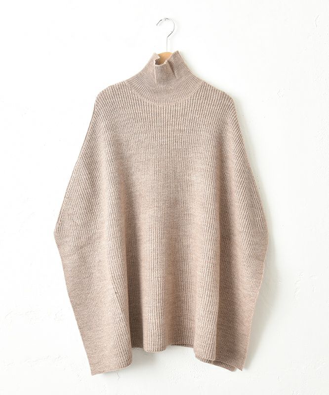 08Mab｜ロールネックポンチョ [[CF-825RT156]][C]
