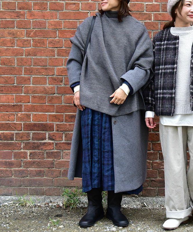 08Mab｜ノーカラーコート [[CF-825HF1278]][C]