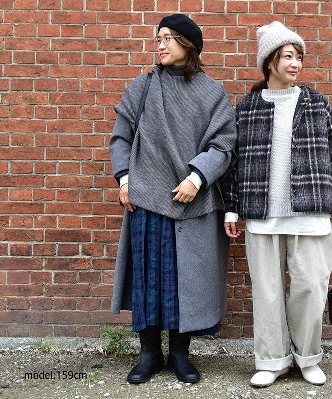 08Mab｜ノーカラーコート [[CF-825HF1278]][C]