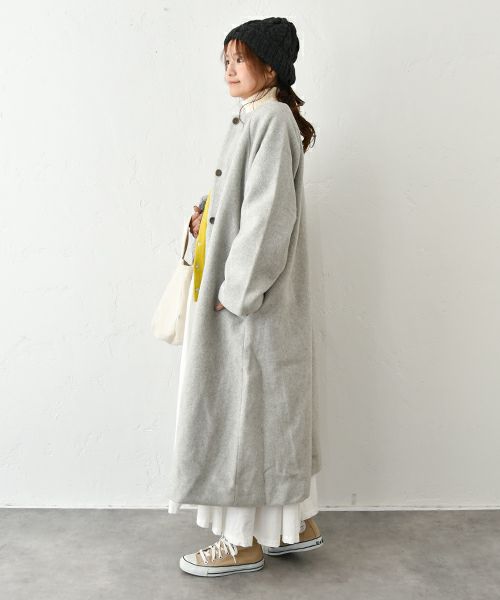 08Mab｜ノーカラーコート [[CF-825HF1278]][C]