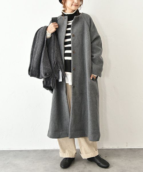 08Mab｜ノーカラーコート [[CF-825HF1278]][C]