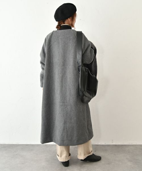 08Mab｜ノーカラーコート [[CF-825HF1278]][C]