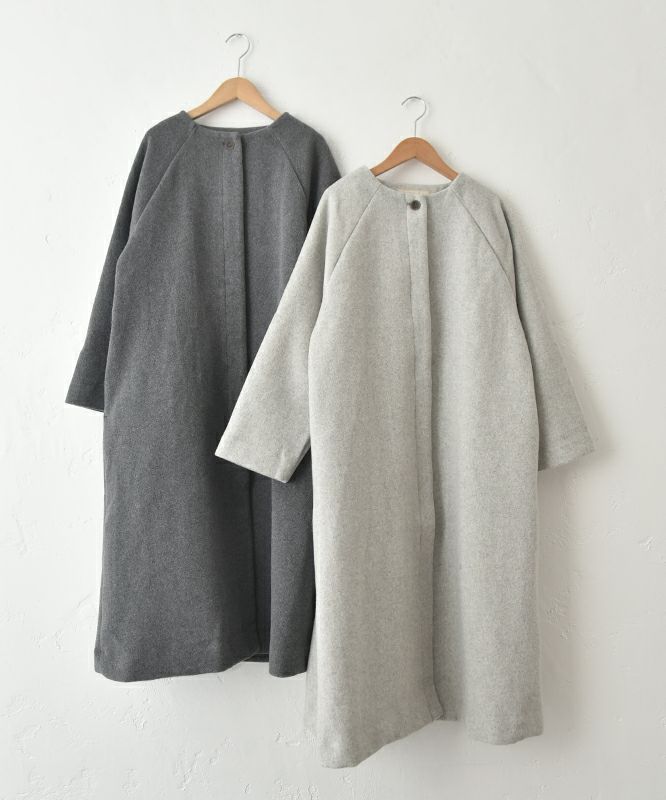 08Mab｜ノーカラーコート [[CF-825HF1278]][C]