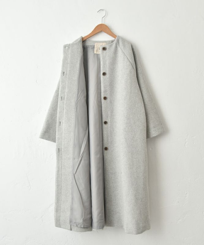 08Mab｜ノーカラーコート [[CF-825HF1278]][C]