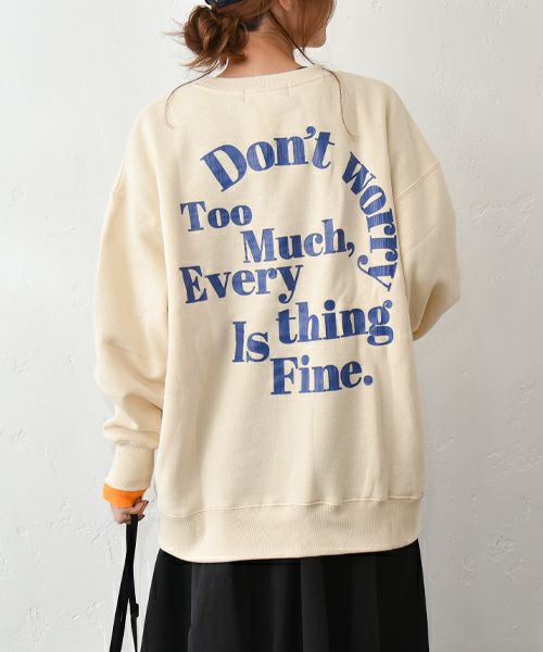 CUBE SUGAR｜Bigクルー裏起毛スウェット [[15064534]][C]