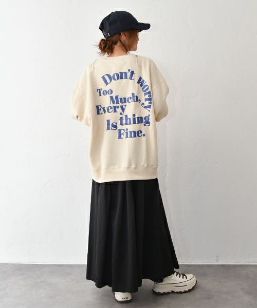 CUBE SUGAR｜Bigクルー裏起毛スウェット [[15064534]][C]