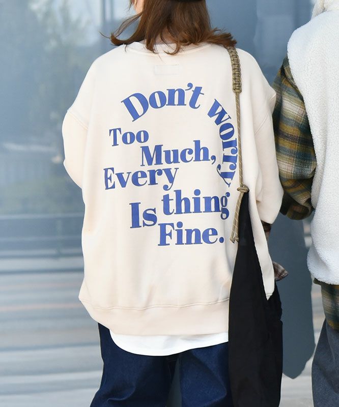 CUBE SUGAR｜Bigクルー裏起毛スウェット [[15064534]][C]