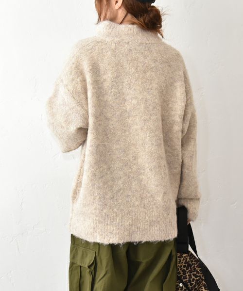 CUBE SUGAR｜ハーフジップニットプルオーバー [[15065548]][C]