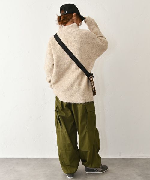 CUBE SUGAR｜ハーフジップニットプルオーバー [[15065548]][C]