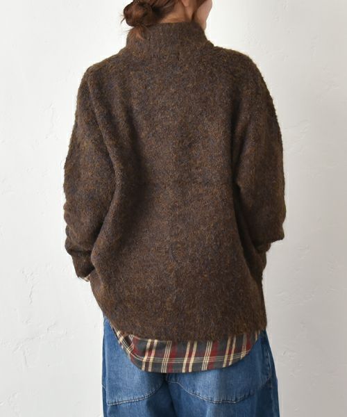 CUBE SUGAR｜ハーフジップニットプルオーバー [[15065548]][C]