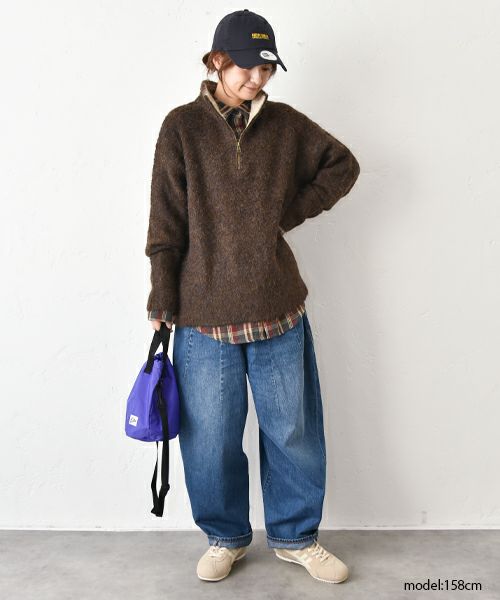 CUBE SUGAR｜ハーフジップニットプルオーバー [[15065548]][C]