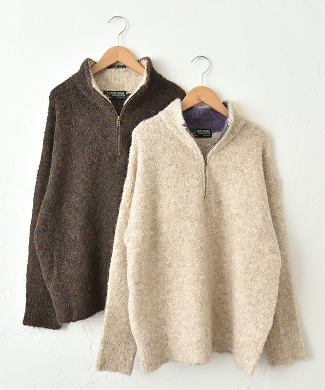 CUBE SUGAR｜ハーフジップニットプルオーバー [[15065548]][C]