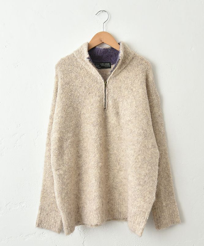 CUBE SUGAR｜ハーフジップニットプルオーバー [[15065548]][C]