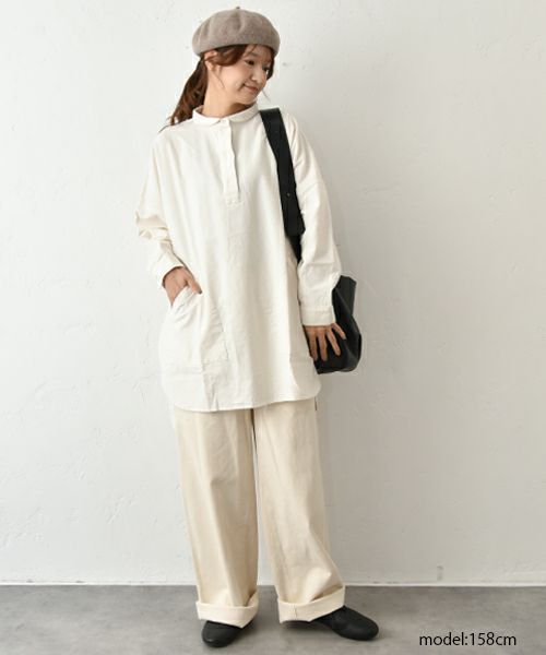 SETTEN｜ネル起毛チュニック [[SET-1092]][C]