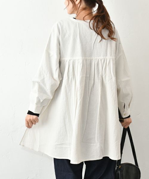 tumugu｜コットンリネン先染めライトキャンパスプルオーバー [[TB25407]][C]