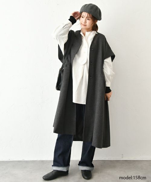 tumugu｜コットンリネン先染めライトキャンパスプルオーバー [[TB25407]][C]