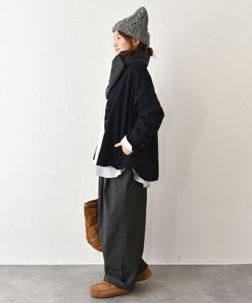 her.｜タックワイドパンツ [[CE3PT250804B]][C]