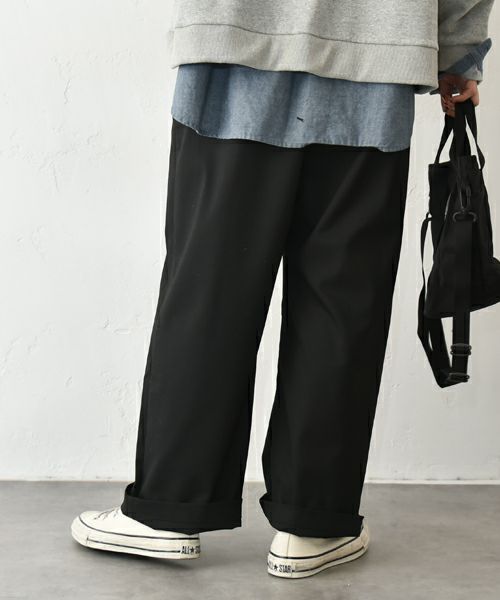 her.｜タックワイドパンツ [[CE3PT250804B]][C]