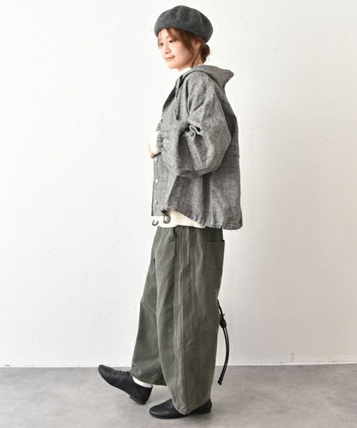 YURK｜フードシャツ [[yurk25wt-477]][C]