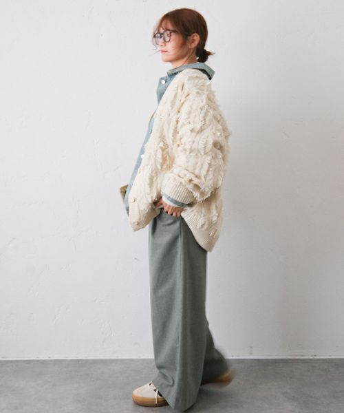  HUMS｜フリンジニットカーデ[[24015352]][C]