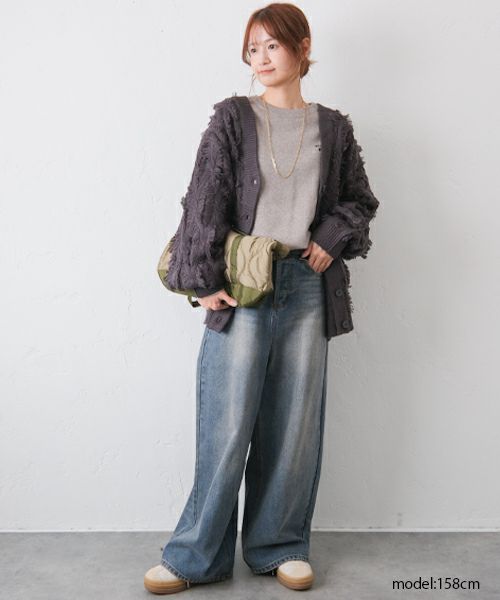  HUMS｜フリンジニットカーデ[[24015352]][C]