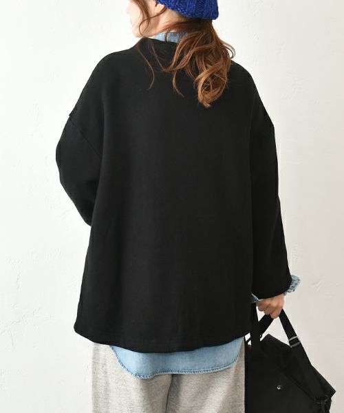 her.｜ふわもち裏毛ハイネックプルオーバー [[8255C-915]][C]