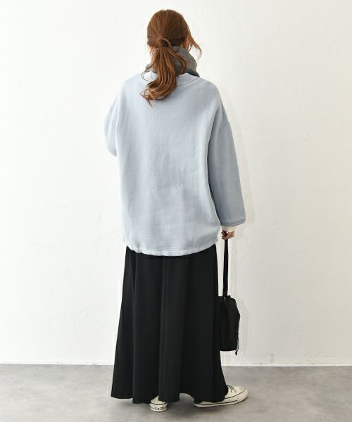 her.｜ふわもち裏毛ハイネックプルオーバー [[8255C-915]][C]