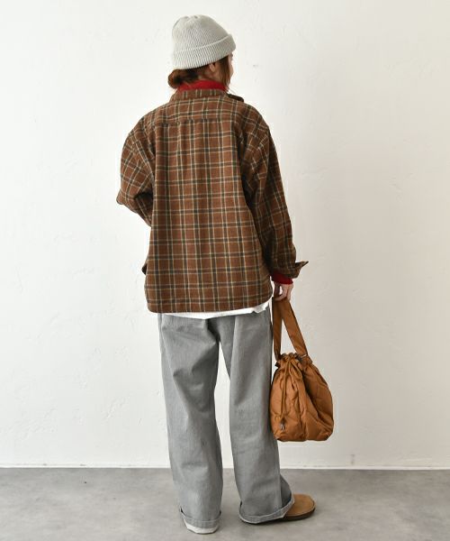 Our.｜起毛チェックシャツアウター [[Our-009-2]][C]
