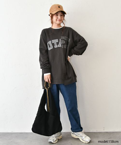 IN THE MARKET｜TC裏毛リメイク風チュニック [[1011352]][C]