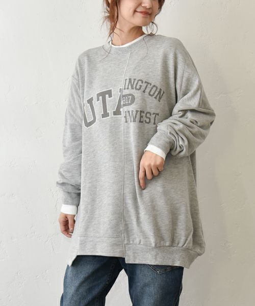 IN THE MARKET｜TC裏毛リメイク風チュニック [[1011352]][C]