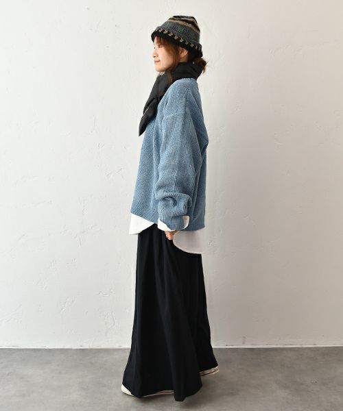 Our.｜クルーネックザックリニット [[MT-0462]][C]