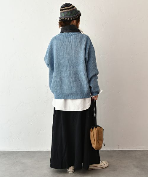 Our.｜クルーネックザックリニット [[MT-0462]][C]