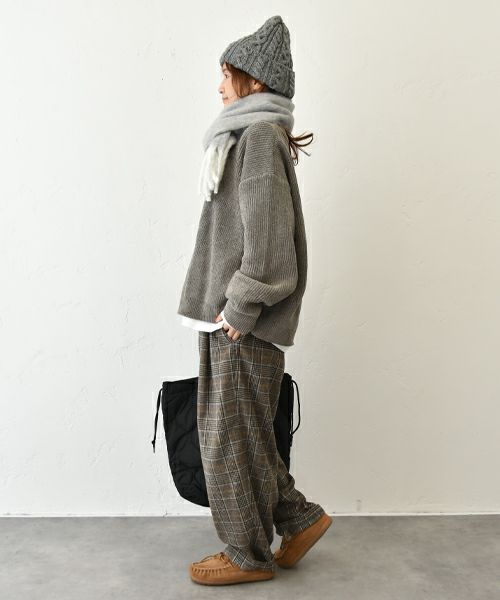 Our.｜クルーネックザックリニット [[MT-0462]][C]