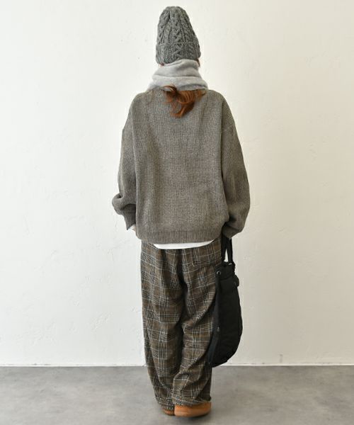 Our.｜クルーネックザックリニット [[MT-0462]][C]