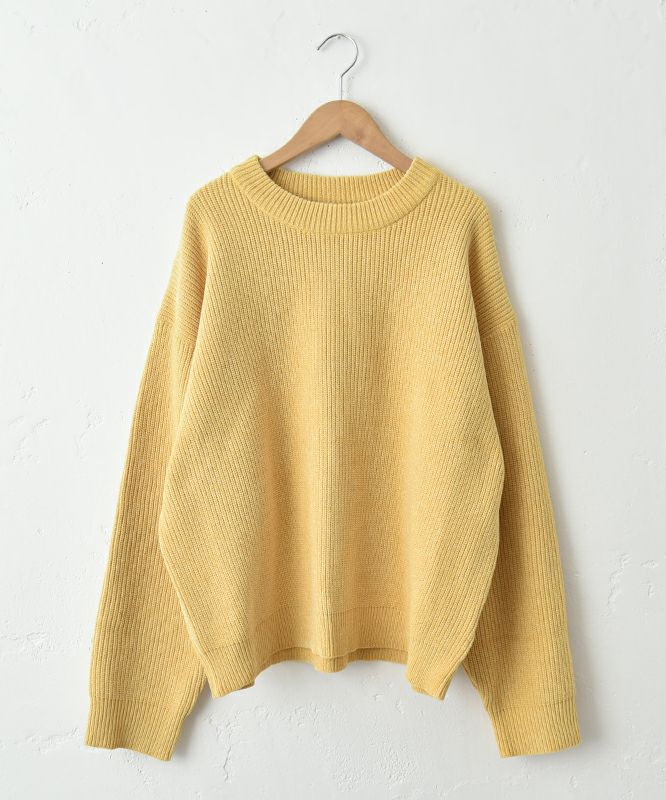 Our.｜クルーネックザックリニット [[MT-0462]][C]