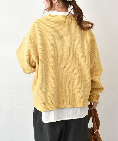 Our.｜クルーネックザックリニット [[MT-0462]][C]