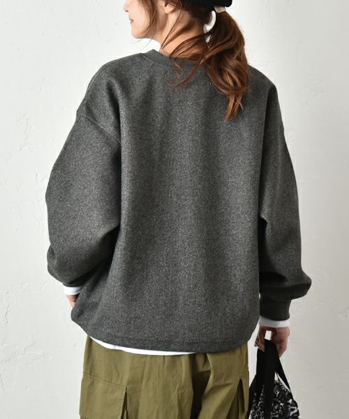 Gives a sense of fullment｜ハーフZIPドロストプルオーバー [[854100]][C]