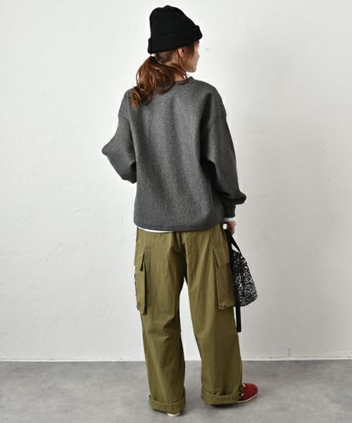 Gives a sense of fullment｜ハーフZIPドロストプルオーバー [[854100]][C]