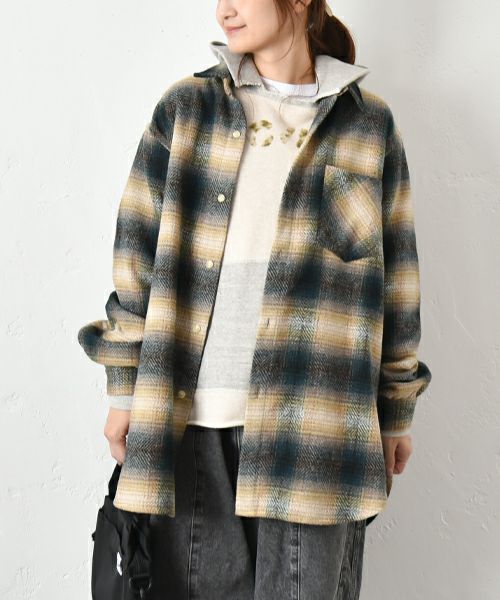 Gives a sense of fullment｜チェック柄ネルシャツ [[654307]][C]