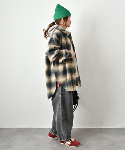 Gives a sense of fullment｜チェック柄ネルシャツ [[654307]][C]